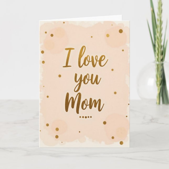 Ich liebe dich, Mutter, Schimmernde Karte (Vorderseite)