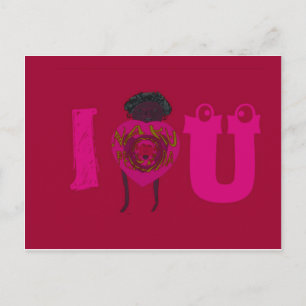 Ich liebe dich Nakupenda Sana Frohen Valentinstag Feiertagspostkarte
