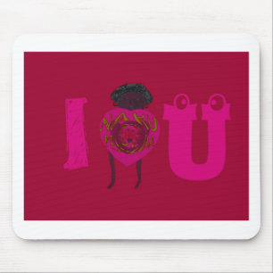 Ich liebe dich Nakupenda Sana Frohen Valentinstag Mousepad