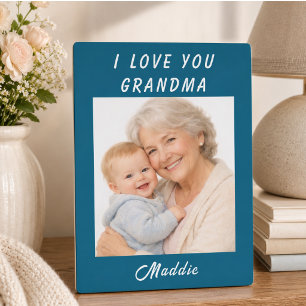 Ich liebe dich, Oma Foto Großelterntag Fotoplatte