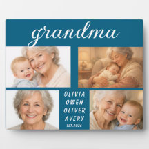 Ich liebe dich Oma Fotoplakette | Tag der Großelte