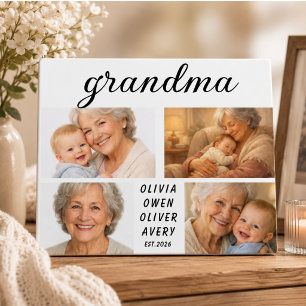 Ich liebe dich Oma Fotoplakette Tag der Großelte Fotoplatte