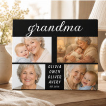 Ich liebe dich Oma Fotoplakette | Tag der Großelte