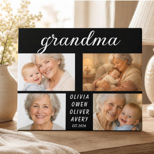 Ich liebe dich Oma Fotoplakette Tag der Großelte Fotoplatte