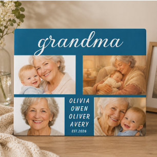 Ich liebe dich Oma Fotoplakette Tag der Großelte Fotoplatte