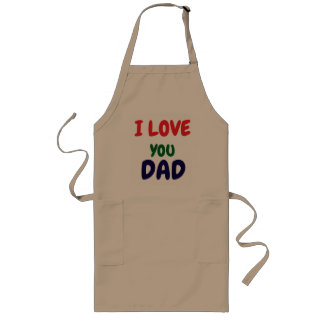 Ich liebe dich Papa einfach  Lange Schürze