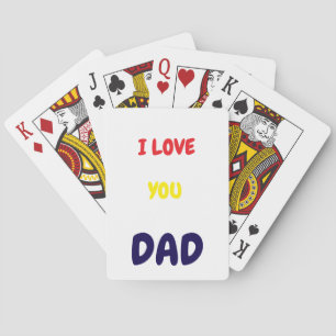 Ich liebe dich Papa Elegant und Modern  Spielkarten