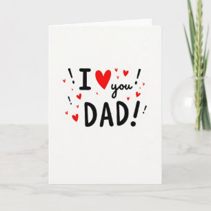 Ich liebe dich Papa Grußkarte Karte