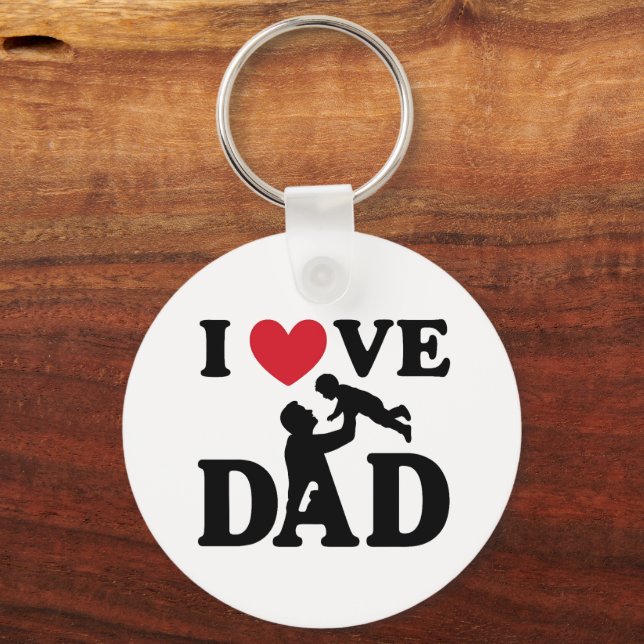 ich liebe dich Papa Schlüsselanhänger (Vorderseite)