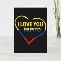 Ich liebe dich Papito Bandera Kolumbien Flagge Glü