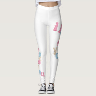 "Ich liebe dich" Patch Art Leggings Ästhetischer