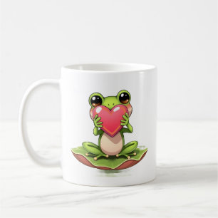 Ich liebe Dich Personalisierte Chibi-Kröte Kaffeetasse