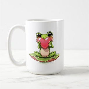 Ich liebe Dich Personalisierte Chibi-Kröte Kaffeetasse