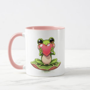 Ich liebe Dich Personalisierte Chibi-Kröte Tasse