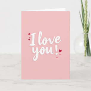 Ich liebe dich Pink Hues Karte
