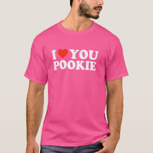 ICH LIEBE DICH POOKIE Lustiges virales Hawk Tuah M T-Shirt