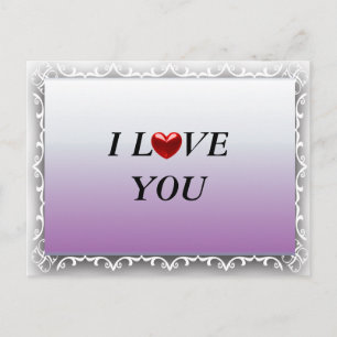 ICH LIEBE DICH POSTKARTE