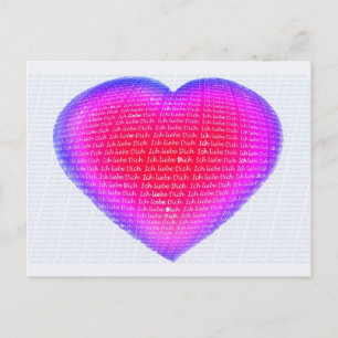 Ich liebe Dich Postkarte