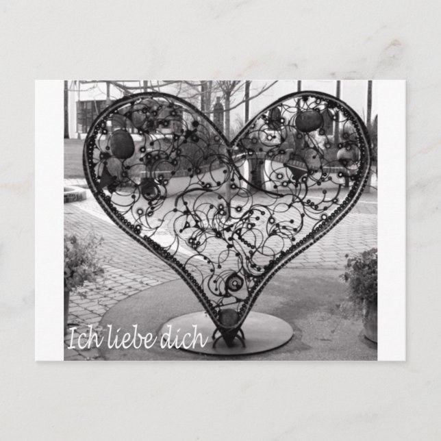 Ich liebe dich postkarte (Vorderseite)