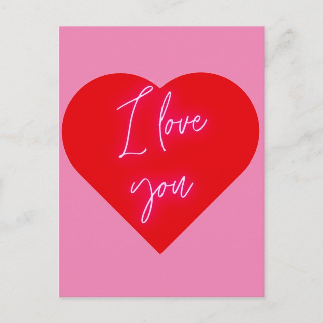 Ich Liebe dich Postkarte (Vorderseite)