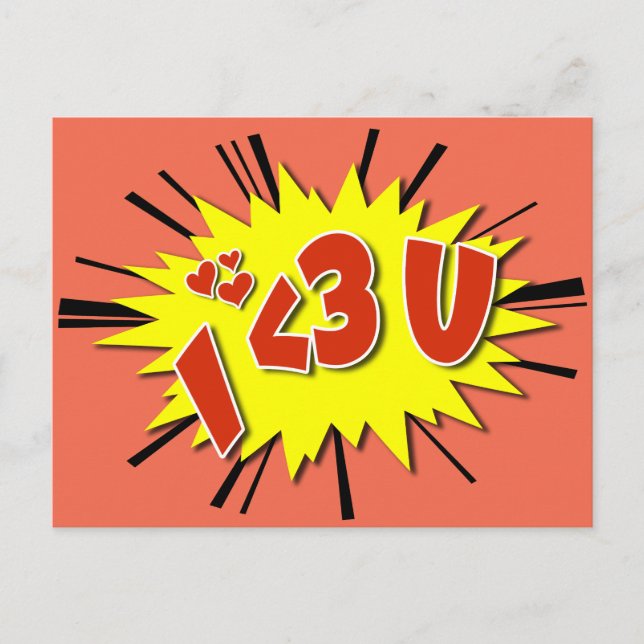 Ich Liebe dich Postkarte (Vorderseite)