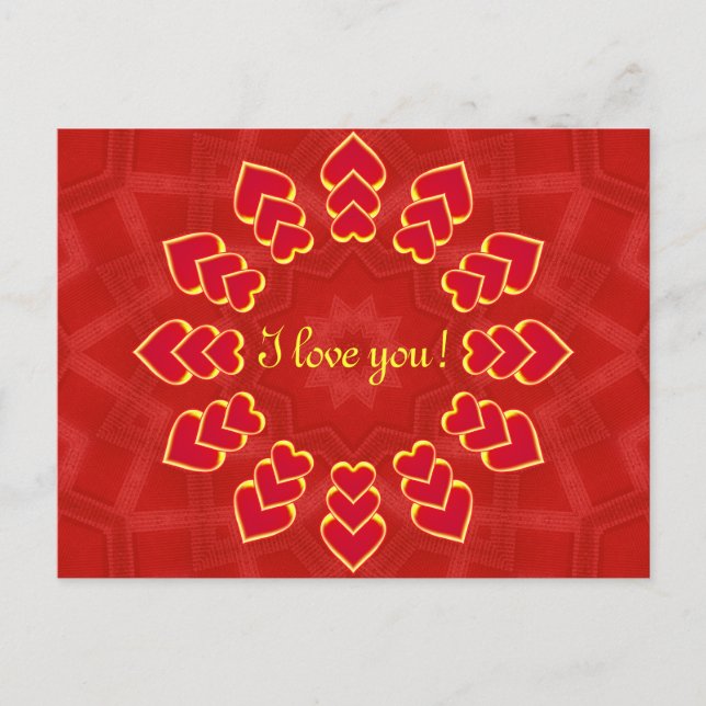 Ich Liebe dich! -Postkarte Postkarte (Vorderseite)