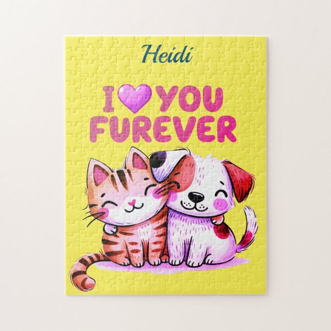 Ich Liebe dich Puzzle (Vertikal)