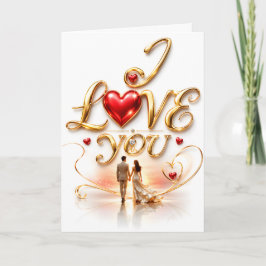 Ich liebe dich Romantische Begrüßung Karte