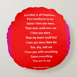 Ich Liebe dich Rundes Kissen