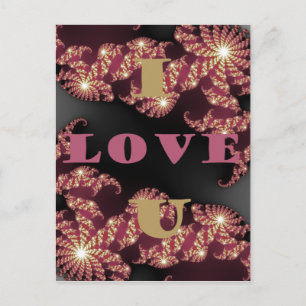 Ich liebe dich Schatz Postkarte