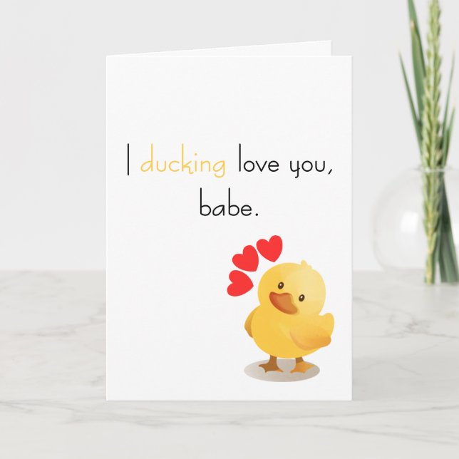 "Ich liebe dich, Schatz" Valentinstag Karte (Vorderseite)