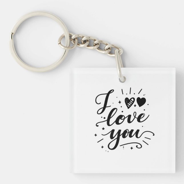 ich liebe dich schlüsselanhänger (Vorderseite)