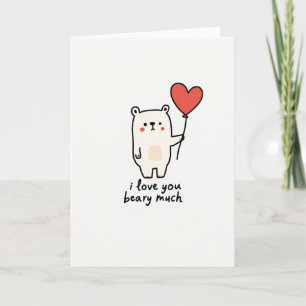Ich liebe dich sehr Herz Karte