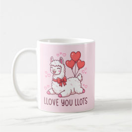 Ich liebe Dich sehr - Kawaii Lama Valentinstag Kaffeetasse