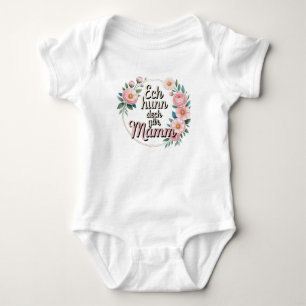 Ich liebe dich sehr, Mama Baby Strampler