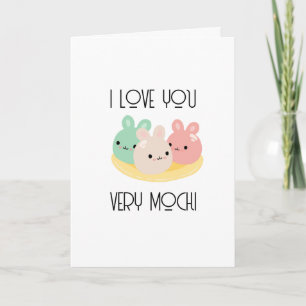 Ich liebe dich sehr Moochi Valentinstagskarte Karte