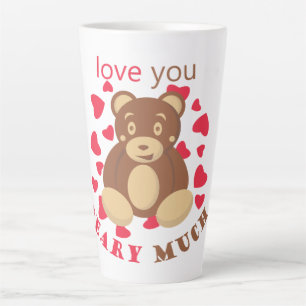 Ich liebe dich sehr zum Valentinstag Milchtasse