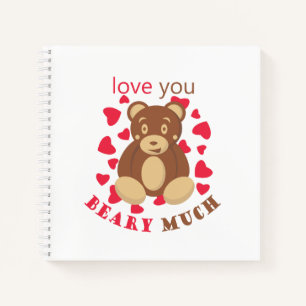 Ich liebe dich sehr zum Valentinstag Notizbuch