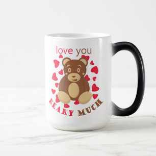 Ich liebe dich sehr zum Valentinstag Verwandlungstasse