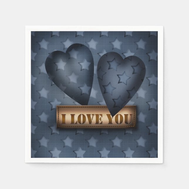 Ich Liebe dich Serviette (Vorderseite)