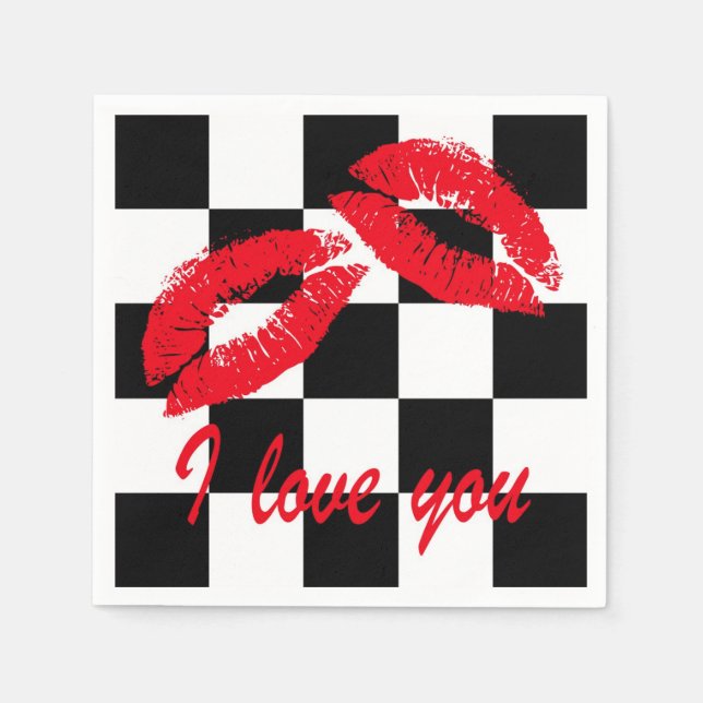 Ich Liebe dich Serviette (Vorderseite)