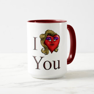 Ich liebe dich sie Herz Tasse
