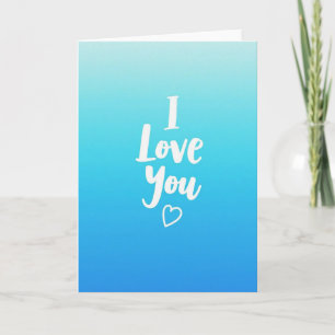 Ich liebe dich Simple Heart Karte