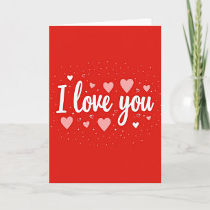 Ich liebe dich Simple Hearts Karte