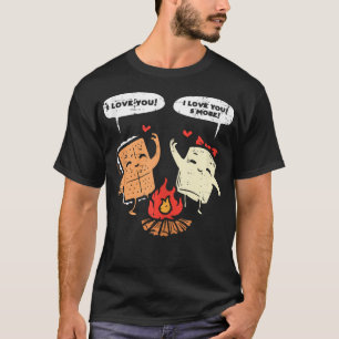 Ich liebe dich Smore Lustiges Camping Paar Camper T-Shirt