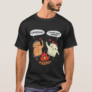 Ich liebe dich Smore Lustiges Camping Paar Camper T-Shirt
