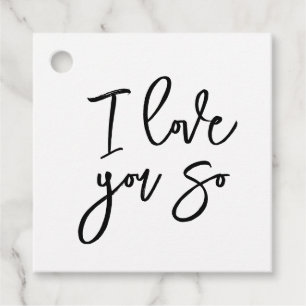 Ich liebe dich so Geschenkanhänger
