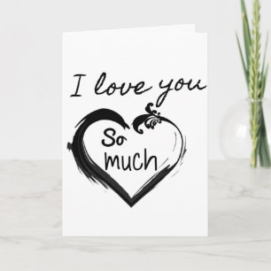 **ICH LIEBE DICH SO SEHR FÜR IMMER & EWIG** LIEBE KARTE