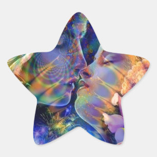 Ich Liebe dich Stern-Aufkleber