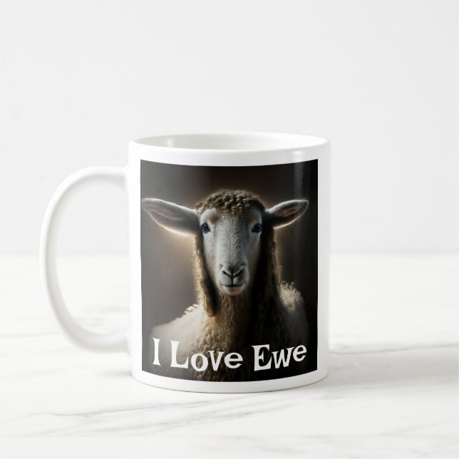 Ich liebe dich | Süßer Wortwitz Kaffeetasse (Links)